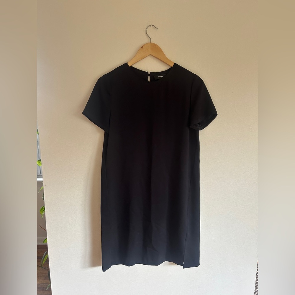Black 100% silk Theory dress